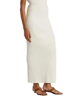 Bouclé Knit Maxi Skirt