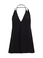 Double-Halter Silk Tank