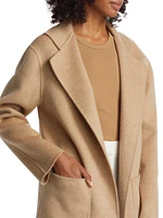 Wool Doublé Open-Front Jacket