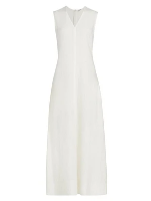 Sleeveless V-Neck Maxi Dress