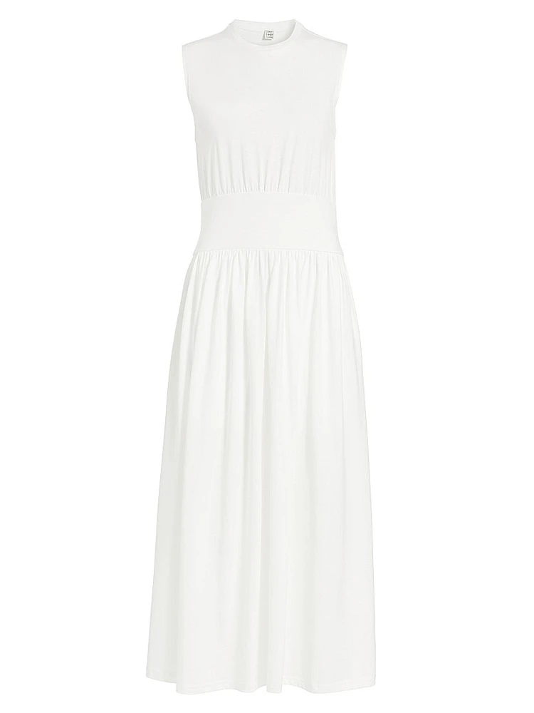 Sleeveless Cotton T-Shirt Dress