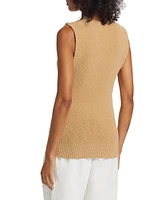 Sleeveless Cotton-Blend Terry Knit Top