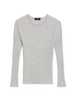 Slim Ribbed Merino Wool Top