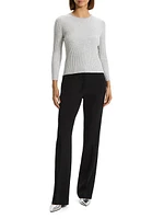 Slim Ribbed Merino Wool Top