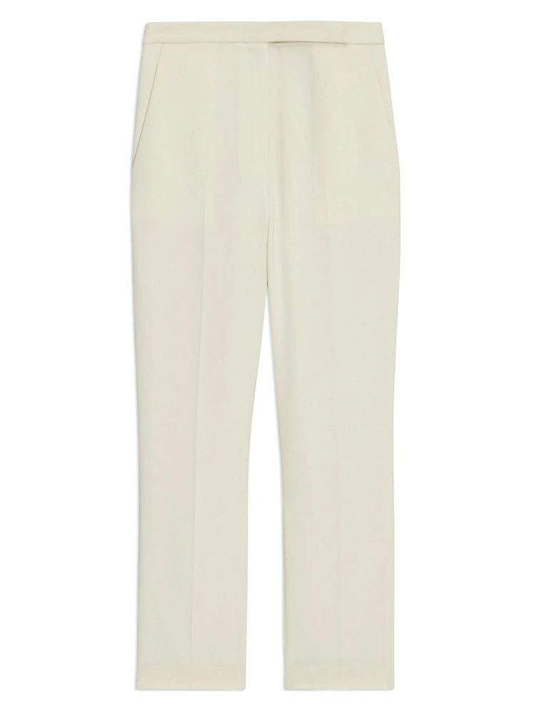 Slim High-Rise Crop Pants