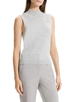 Merino Wool Mock Turtleneck Shell