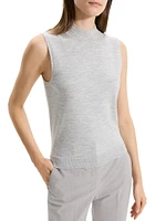 Merino Wool Mock Turtleneck Shell