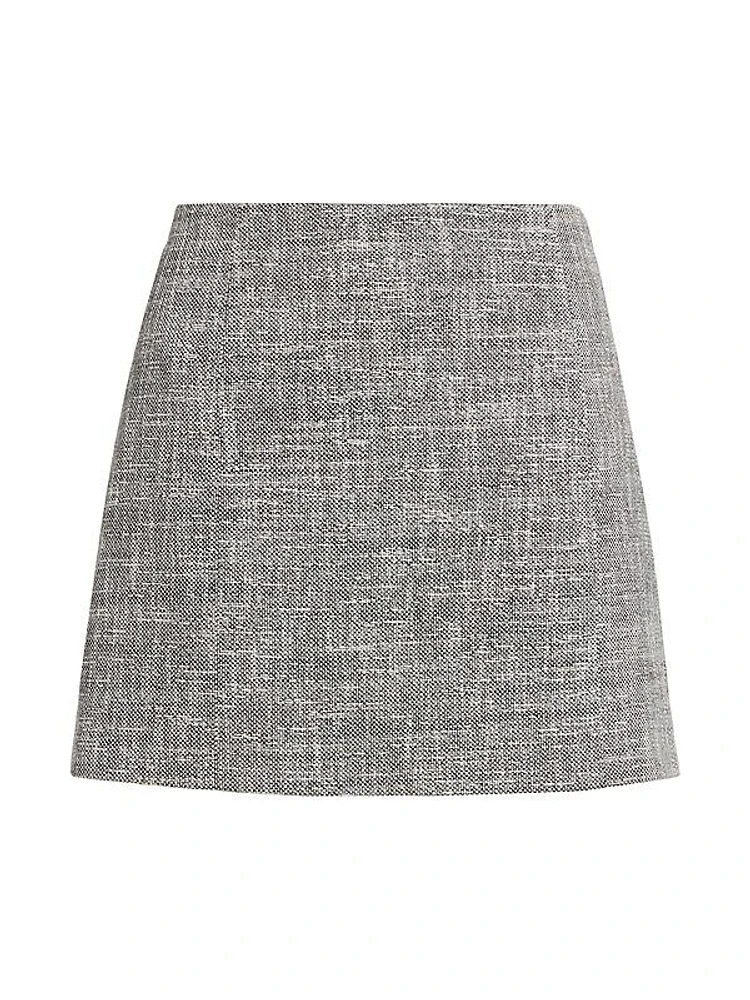 Cotton Tweed Miniskirt