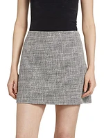 Cotton Tweed Miniskirt