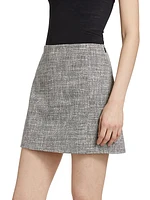 Cotton Tweed Miniskirt