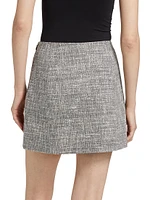 Cotton Tweed Miniskirt