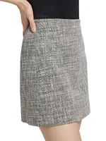 Cotton Tweed Miniskirt