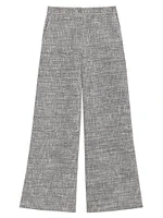 Heathered Wide-Leg Pant