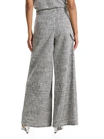 Heathered Wide-Leg Pant