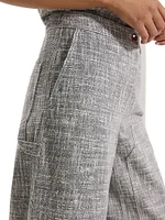 Heathered Wide-Leg Pant