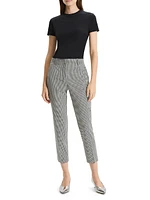 Treeca Mid-Rise Wool-Blend Crop Pants