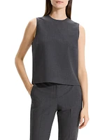 Boxy Sleeveless Shell Top