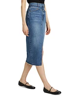 Jagger Denim Midi-Skirt