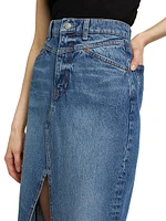 Jagger Denim Midi-Skirt