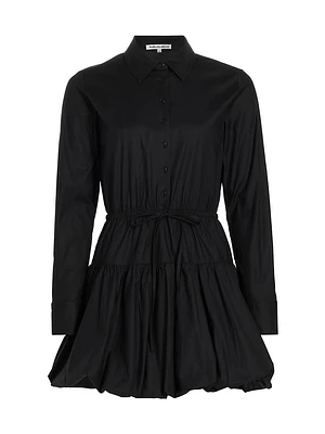 Moira Cotton-Blend Tie-Waist Minidress