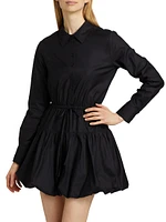 Moira Cotton-Blend Tie-Waist Minidress