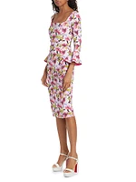 Astra Floral Cocktail Dress