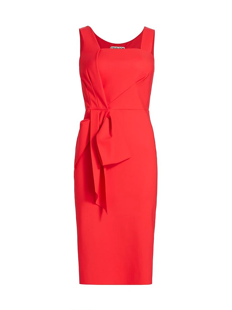 Zinon Sje Draped Bow Cocktail Dress