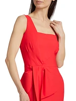 Zinon Sje Draped Bow Cocktail Dress