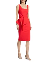 Zinon Sje Draped Bow Cocktail Dress