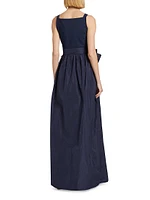 Harlee Taffeta Bow Gown