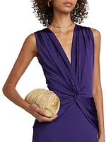 Kinj Twisted V-Neck Gown