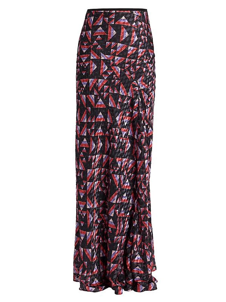 Katae Silk-Blend Maxi Skirt