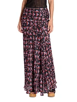 Katae Silk-Blend Maxi Skirt