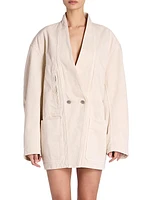 Ikena Double-Breasted Blazer Minidress