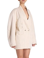 Ikena Double-Breasted Blazer Minidress