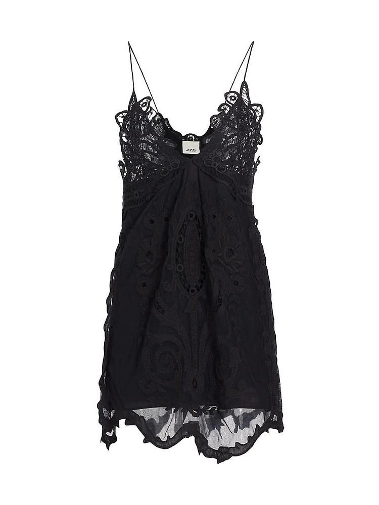 Virginia Guipure Lace Minidress