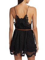 Virginia Guipure Lace Minidress