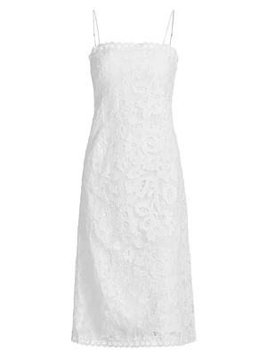 Lovina Embroidered Cotton Midi-Dress