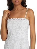 Lovina Embroidered Cotton Midi-Dress