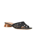 Simone 35MM Crochet Leather Mules