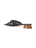 Simone 35MM Crochet Leather Mules