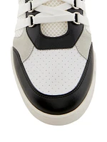 Streetball Mesh, Calfskin & Split Leather Sneakers