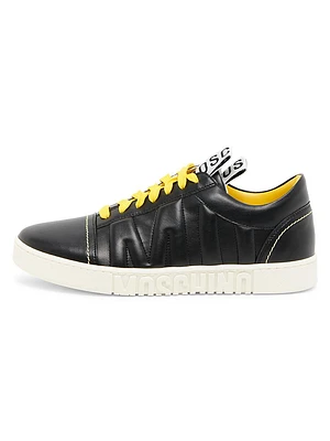 Moschino Mixed-Material Sneakers