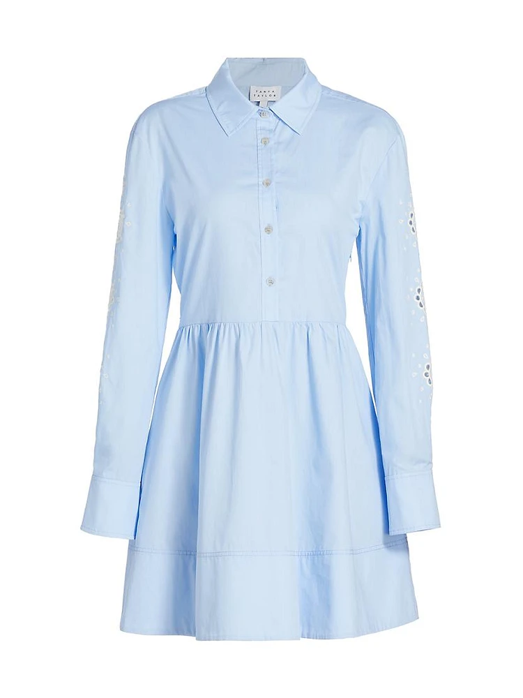 Maddy Eyelet-Embroidered Minidress