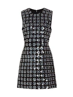 Abigail Beaded & Sequined Minidress