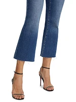 Kendra Mid-Rise Stretch Flare Crop Jeans