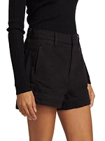 Tailored Slouch Step Hem Shorts