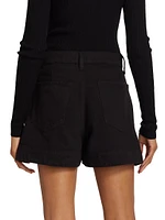 Tailored Slouch Step Hem Shorts