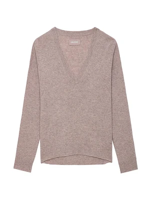 Vivi Cashmere Star Patch Sweater