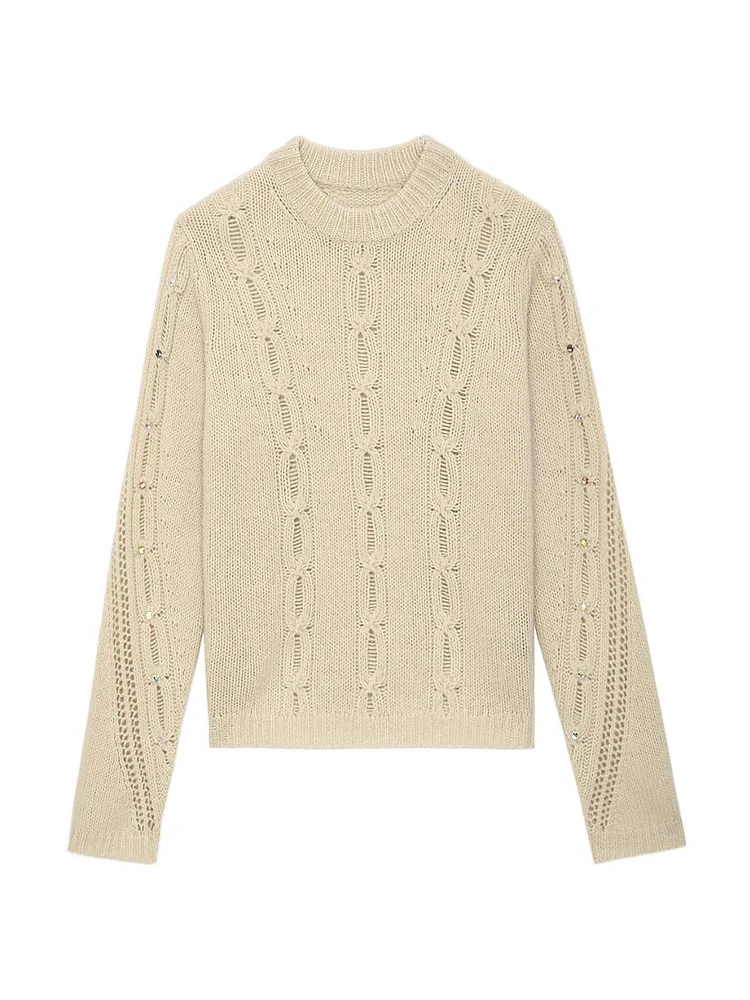 Morley Cable-Knit Merino Wool Sweater